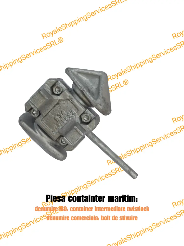 Twistlock intermediar galvanizat, vedere de detaliu