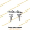 Cams și keepers container, set de 2 came și 2 keepere din oțel turnat zincat