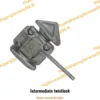 Intermediate twistlock cu blocare manuală din mâner