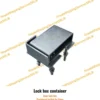 Lock box container închis, lacătul protejat în carcasă