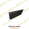 Rampă de acces din cauciuc de 30 cm pentru container